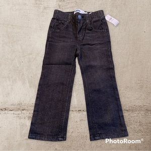 NWT Old Navy Wow Straight Leg Unisex Pull-On Black Jeans for Toddler Size 2T